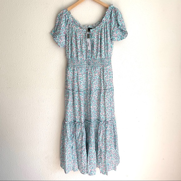 J crew puff sleeve midi dress Clearance